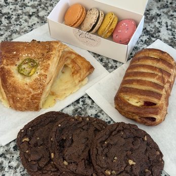 Coffee and Cream Bakery - Macarons, ham cheese jalapeño croissant, cherry and cheese pastry and chocolate cookies. - Bakeries Near Me - Cherry Valley, California Coffee and Cream Bakery - Macarons, ham cheese jalapeño croissant, cherry and cheese pastry and chocolate cookies. - Bakeries Near Me - Cherry Valley, California