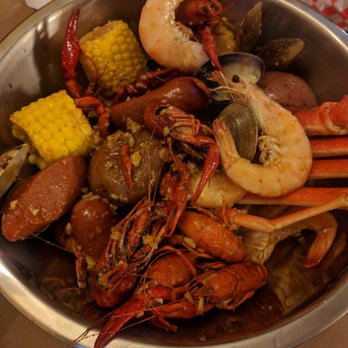 Dragon's Crawfish - $50 half order in mild spicy garlic sauce. Crawfish, snow crab, prawns (shrimp), clams, sausage, corn, potatoes. - Cajun/Creole Near Me - Tacoma, Washington Dragon's Crawfish - $50 half order in mild spicy garlic sauce. Crawfish, snow crab, prawns (shrimp), clams, sausage, corn, potatoes. - Cajun/Creole Near Me - Tacoma, Washington
