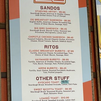 Bodhi Leaf Coffee Traders - Menu Sandwiches and Snacks - Coffee & Tea Near Me - Yorba Linda, California
