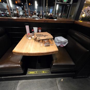 Hook Burger - Dining area is usually clean except today a booth was used as a personal plop zone. - Burgers Near Me - Burbank, California Hook Burger - Dining area is usually clean except today a booth was used as a personal plop zone. - Burgers Near Me - Burbank, California