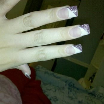 Strawberry Nails - purpleglittet/plain white - Nail Salons Near Me - San Jose, California Strawberry Nails - purpleglittet/plain white - Nail Salons Near Me - San Jose, California