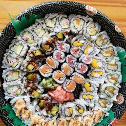 Sunday August 23, 2020 Party Tray pt1 - 7 Classic Sushi Rolls