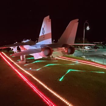 Holiday Lights at the Reagan Library - Fighter jet. - Local Flavor Near Me - Simi Valley, California Holiday Lights at the Reagan Library - Fighter jet. - Local Flavor Near Me - Simi Valley, California