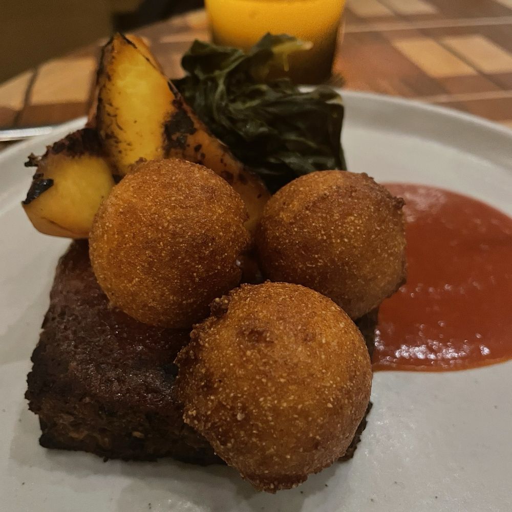 Twelvemonth - Meatloaf with hush puppies - Vegan Near Me - Burlingame, California Twelvemonth - Meatloaf with hush puppies - Vegan Near Me - Burlingame, California