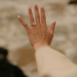 Alta Nails & Spa - French tip with chrome shimmer