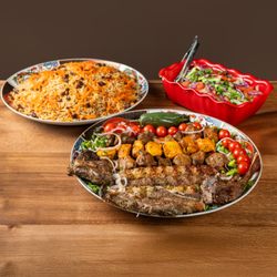 Afghan Saffron & Spice - Saffron Signature Grill Platter With Lamb Chops