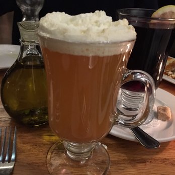Boulder Dushanbe Teahouse - Boulder passport cocktail - Dem Apples - tequila and apple with whipped cream - great! - Tea Rooms Near Me - Boulder, Colorado