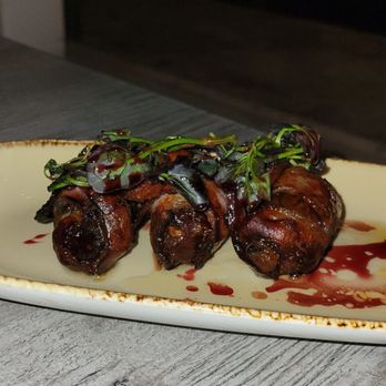 Rockwood Grill - Our favorite appetizer that we ordered every time- Bacon Wrapped Dates! - American Near Me - Palm Desert, California Rockwood Grill - Our favorite appetizer that we ordered every time- Bacon Wrapped Dates! - American Near Me - Palm Desert, California