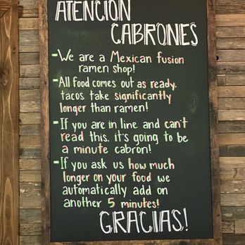 Ramen Del Barrio - Ground rules - Ramen Near Me - Austin, Texas Ramen Del Barrio - Ground rules - Ramen Near Me - Austin, Texas