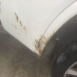 Detailed By Lamont - Tack damage Lamont Detailing tried to remove