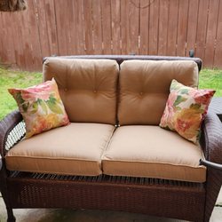 Jackson's Fabric Corner - Perfect color on the loveseat! Love the cording detail.