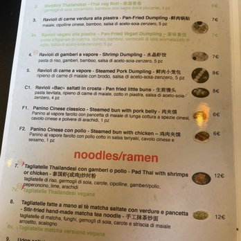 Firenzen - Menu - Asian Fusion Near Me - Florence, FI
