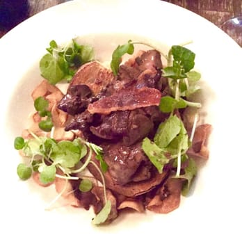 The Winding Stair - Chicken livers on toast with turnip chips and quince. - Irish Near Me - Dublin, D The Winding Stair - Chicken livers on toast with turnip chips and quince. - Irish Near Me - Dublin, D