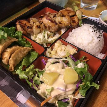 Hanami Sushi - Lunch combination with yakitori and gyoza - Sushi Bars Near Me - Auburn, California Hanami Sushi - Lunch combination with yakitori and gyoza - Sushi Bars Near Me - Auburn, California