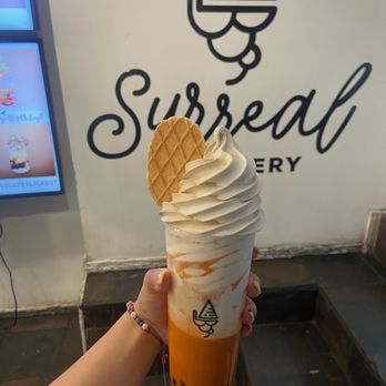 Surreal Creamery - Thai Milk Bubble Tea & Vietnamese Iced Coffee Ice Cream earl grey swirl - Ice Cream & Frozen Yogurt Near Me - New York, New York