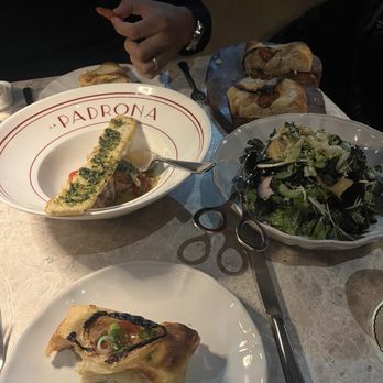 La Padrona Boston - Tuscan Flatbread, Fall Misticanza & Shellfish Aqua Pazza - Cocktail Bars Near Me - Boston, Massachusetts
