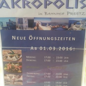 Akropolis - Neue Öffnungszeiten - Greek Near Me - Preetz, SH