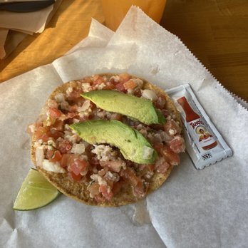 Guisados - Ceviche tostada. Nom Nom. - Mexican Near Me - Beverly Hills, California