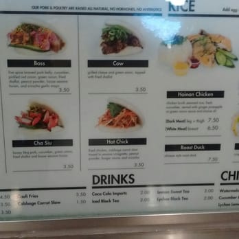 Baos Hog - Close up of menu - Chinese Near Me - Garden Grove, California