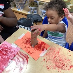 Childcare Network - Little artists in the making! Painting encourages self-expression and boosts creativity.