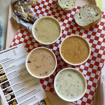 Pike Place Chowder - 4-Sampler Feast - Seafood Near Me - Seattle, Washington Pike Place Chowder - 4-Sampler Feast - Seafood Near Me - Seattle, Washington