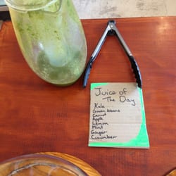 Organic Seed Cafe - Juice of the day.