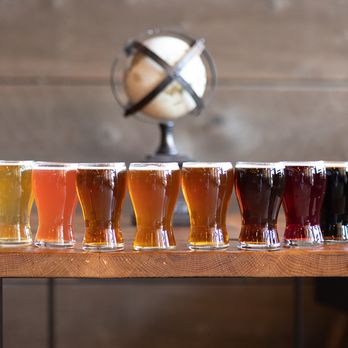 Mondays Brewing Company - a row of beer glasses - Breweries Near Me - McMurray, Pennsylvania Mondays Brewing Company - a row of beer glasses - Breweries Near Me - McMurray, Pennsylvania