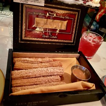 Orale Mexican Kitchen - Churros w/ salted caramel dipping sauce - Mexican Near Me - Hoboken, New Jersey Orale Mexican Kitchen - Churros w/ salted caramel dipping sauce - Mexican Near Me - Hoboken, New Jersey