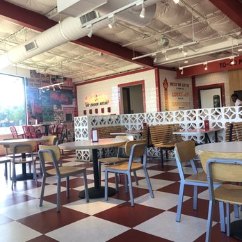 Lucky’s Hot Chicken - Inside Dining Area - Chicken Shop Near Me - Dallas, Texas Lucky’s Hot Chicken - Inside Dining Area - Chicken Shop Near Me - Dallas, Texas