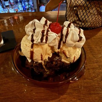 Twisted - Brownie w/ Vanilla Ice Cream, Maple Bourbon Glaze - Seafood Near Me - Brookings, Oregon Twisted - Brownie w/ Vanilla Ice Cream, Maple Bourbon Glaze - Seafood Near Me - Brookings, Oregon