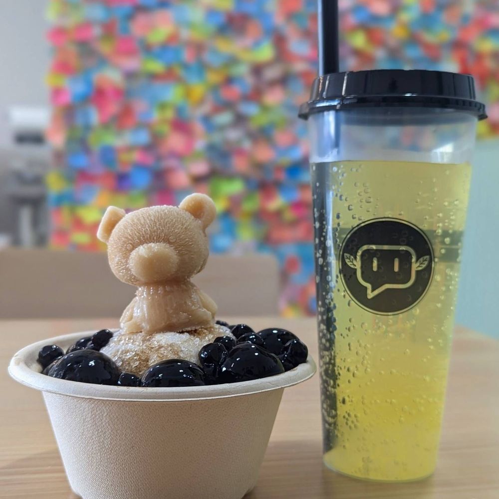 Hi Tea - Our brown sugar shaved ice and passionfruit lemon with crystal boba - Bubble Tea Near Me - Winter Springs, Florida