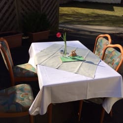 Allertal-Café - Nette kleine Terrasse mit Sonne