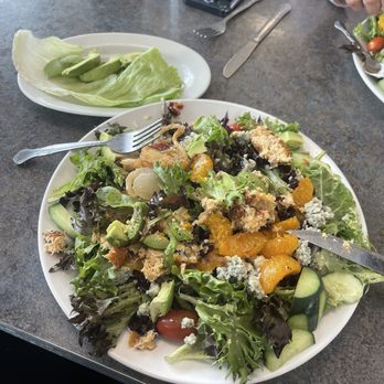 Colony Diner - Crab cakes, on top of the calamari salad - Diners Near Me - East Meadow, New York Colony Diner - Crab cakes, on top of the calamari salad - Diners Near Me - East Meadow, New York