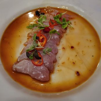Eddie V's Prime Seafood - Yellowtail Sashimi - Seafood Near Me - Newport Beach, California Eddie V's Prime Seafood - Yellowtail Sashimi - Seafood Near Me - Newport Beach, California