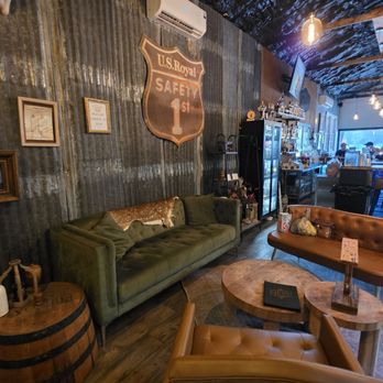 Bourbon Speaks - Corner lounge area - Whiskey Bars Near Me - Salado, Texas