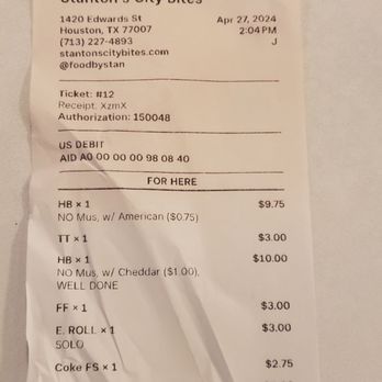 Stanton's City Bites - Burgers Near Me - Houston, Texas