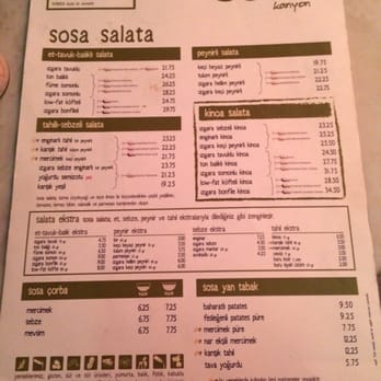 Sosa - Salad Near Me - Istanbul, 34 Sosa - Salad Near Me - Istanbul, 34