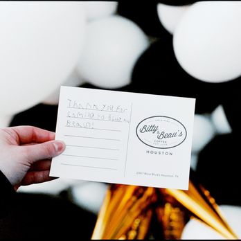 Bitty & Beau's Coffee - When you reached the entrance, you were handed a special handwritten card from one of the employees inside! - Coffee & Tea Near Me - Houston, Texas