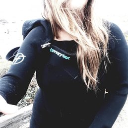 I cant believe I fit in this wetsuit.