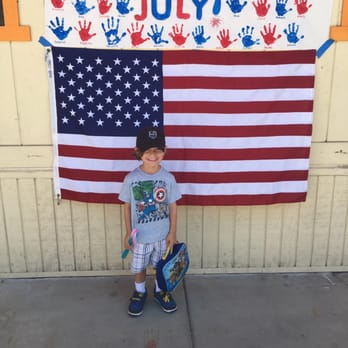 La Palma Peppertree Preschool - Decorations up for 4th of July at the school! - Preschools Near Me - La Palma, California