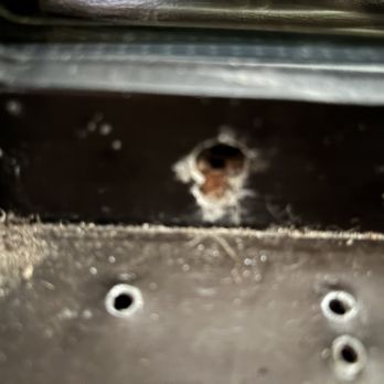 Integrity Glass - Hole drilled in the frame. - Glass & Mirrors Near Me - Rohnert Park, California