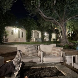 Relaxing area to enjoy the desert night