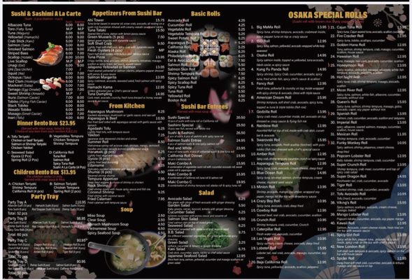 Menu photo 1 Osaka Asian Restaurant East Lyme, CT