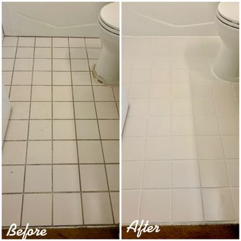 The Grout Expert - Restore a tiles floor ready for rental. - Grout Services Near Me