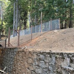 Sierra Foothill Fence  - Part of the fenced yard
