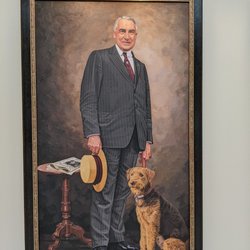 Harding Home & Museum - Former President, Warren Hardening and his dog, Laddie Boy