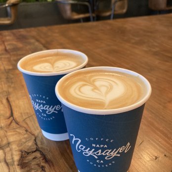 Naysayer Coffee Roasters - Perfect pair of oat milk lattes! - Coffee Roasteries Near Me - Napa, California Naysayer Coffee Roasters - Perfect pair of oat milk lattes! - Coffee Roasteries Near Me - Napa, California