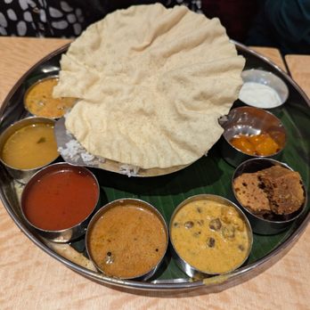 Saravana Bhavan - Thali with poori - Indian Near Me - Edison, New Jersey Saravana Bhavan - Thali with poori - Indian Near Me - Edison, New Jersey