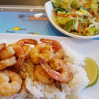 Got Plate Lunch - What a delicious shrimp dish I had there. Even the small/side salad was good! - Hawaiian Near Me - Benicia, California