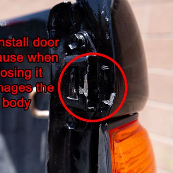 Auto Mart Collision Center - Incorrectly placed tailgate which damaged the new paint. - Body Shops Near Me - Gardena, California Auto Mart Collision Center - Incorrectly placed tailgate which damaged the new paint. - Body Shops Near Me - Gardena, California
